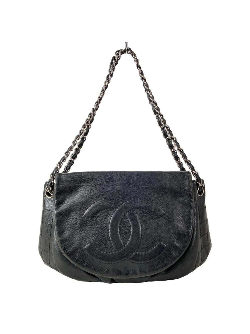 Chanel Half Moon Black Calfskin #306358C25B